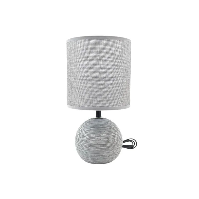 Abajur sem Lampada Ceramica, Ferro, Dacron e PVC Moment 13cm X 13cm X 25,5cm