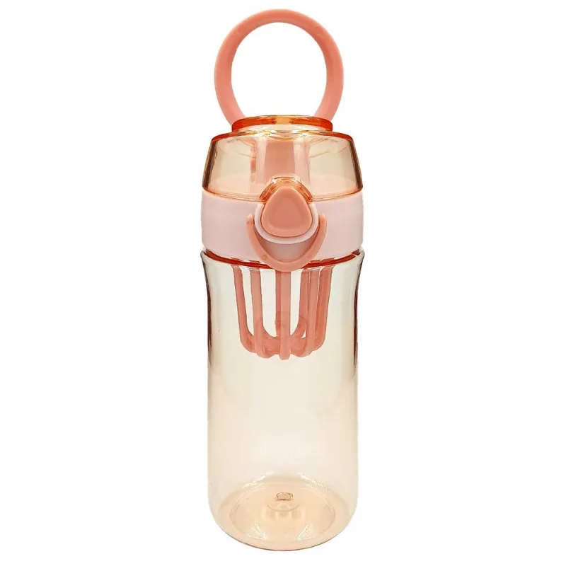 Garrafa C/ Alça 500ml em Plástico Weeze-Rosa