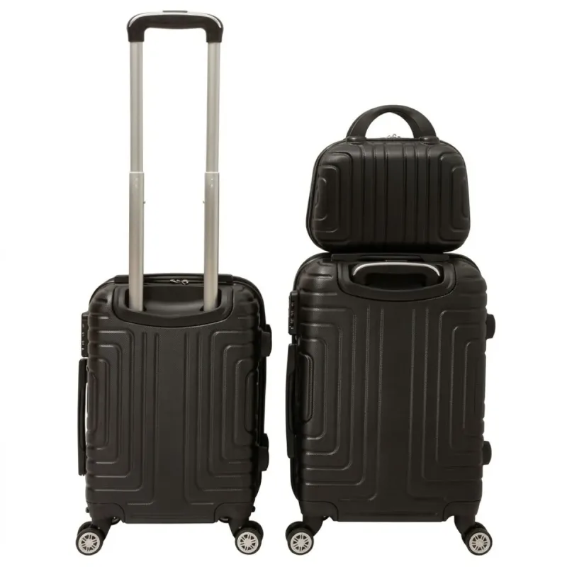 Kit Viagem 3 Pecas Moment 12kg 8kg 10kg 31cm X 26cm X 15cm 34cm X 20cm X 45cm 39cm X 22cm X 55cm Preto