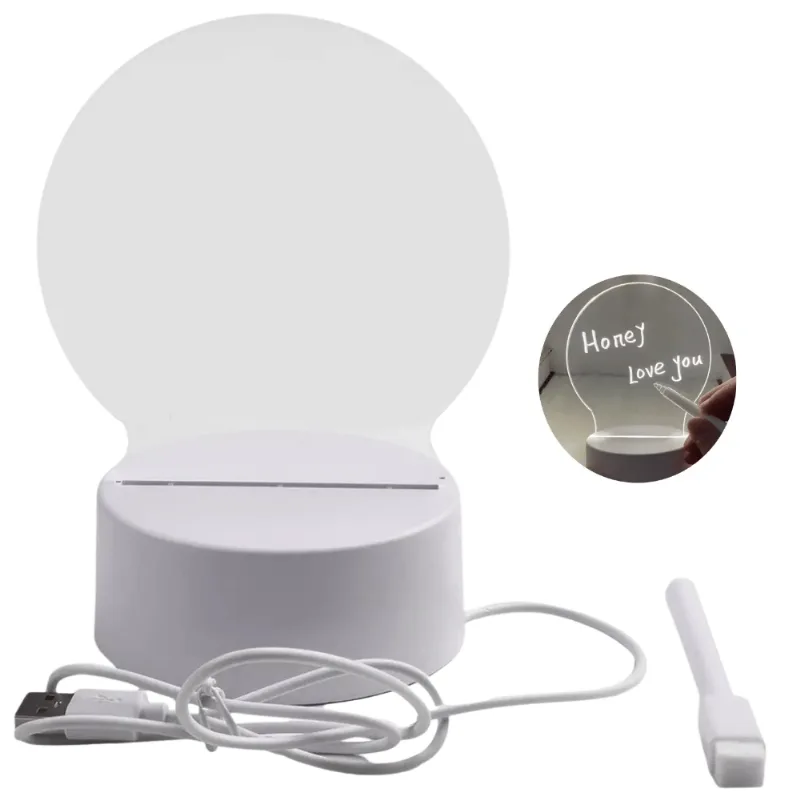 Lousa Luminária Circular com USB - Moment