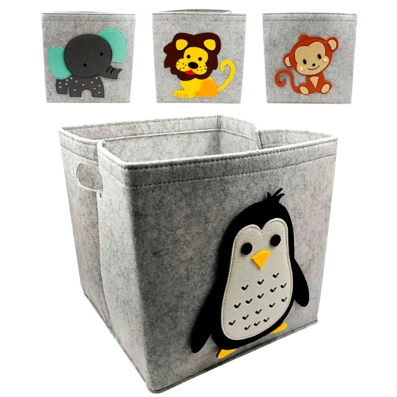 Cesto Organizador Infantil 30x30cm em Feltro Moment-Modelos Sortidos