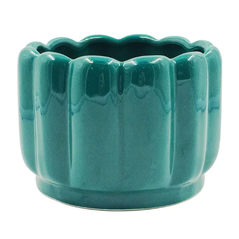 Vaso Decorativo Maré 13cm em Vidro Dolce Home-Verde
