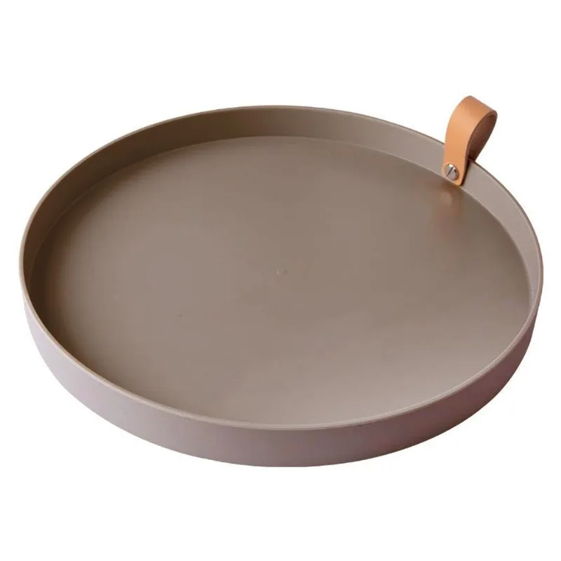 Bandeja Decorativa 25cm em Ferro Moment-Marrom