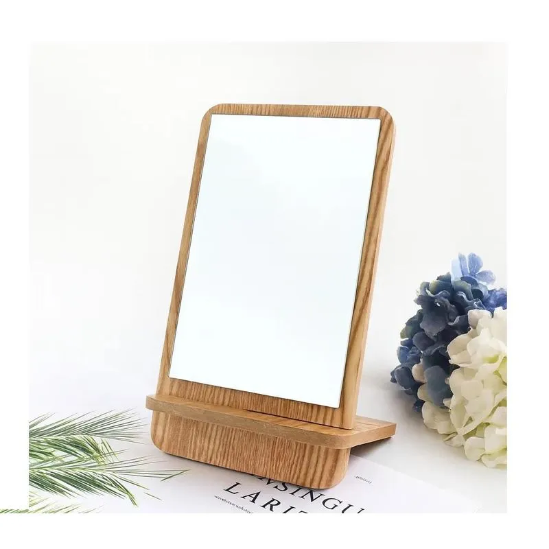 Espelho De Mesa Decorativo Pequeno Moderno Maquiagem Mdf