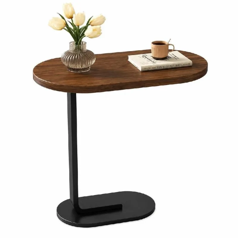 Mesa Lateral Industrial Multiuso Madeira MDF 45cm para Sala e Quarto Yeet
