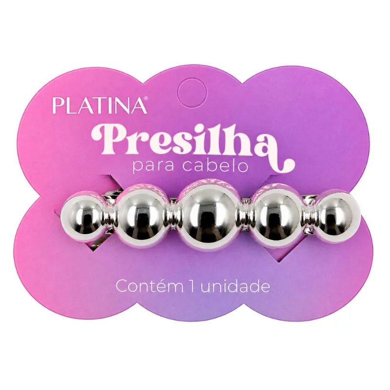 Presilha de Cabelo 7cm em Plástico Moment