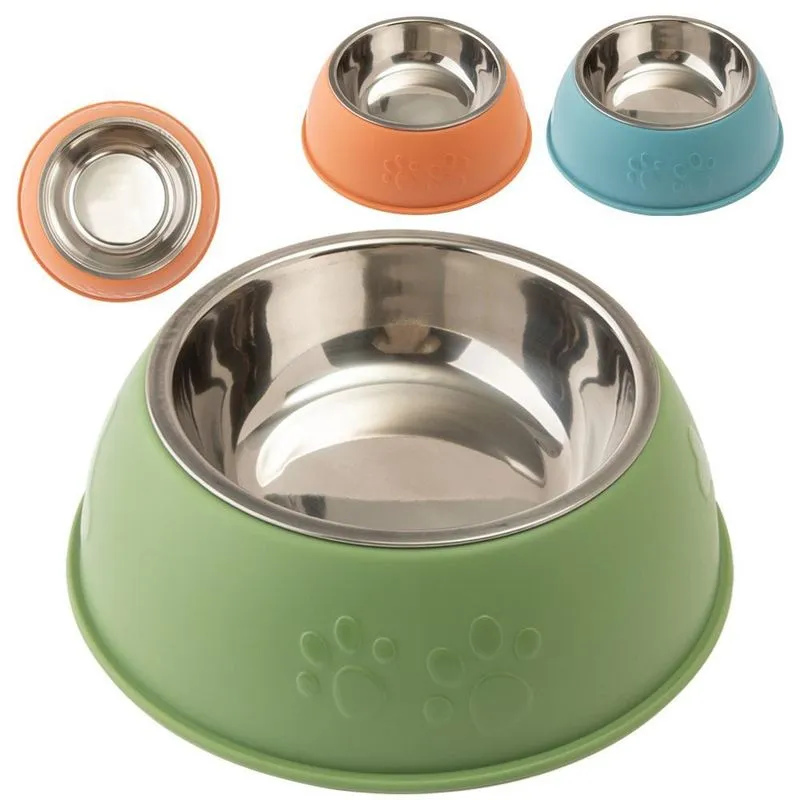 Comedouro Bebedouro Inox Plástico 400ml