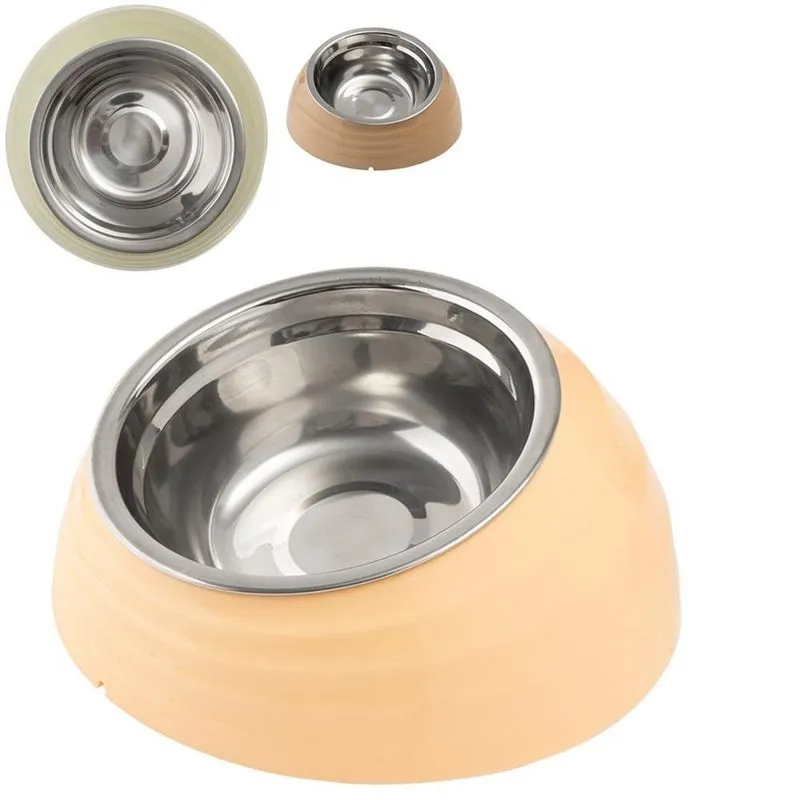 Comedouro Bebedouro Inox Plástico 400ml