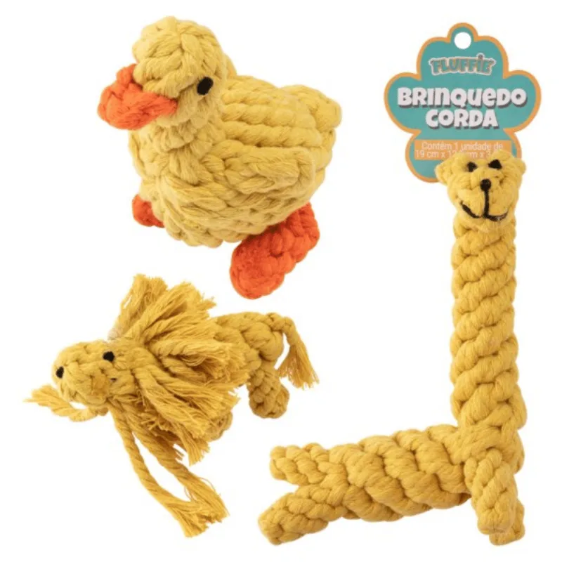 Brinquedo Pet Animais Corda - Modelos Sortidos - Fluffie