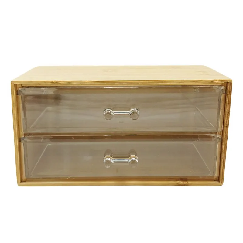 Organizador P/ Maquiagem 18,5x10,5cm em Bambu Moment