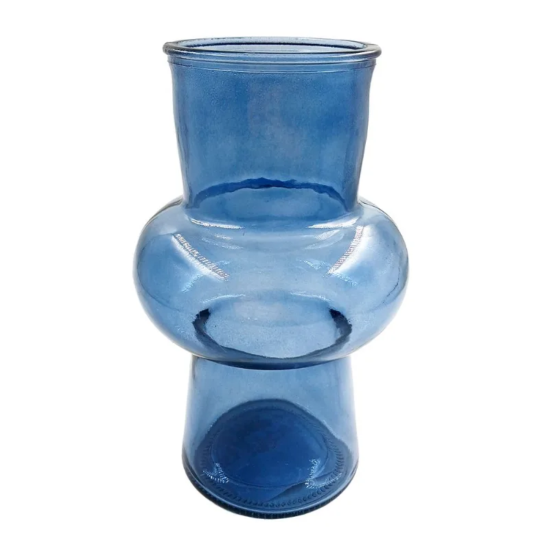 Vaso Decorativo 985ml em Vidro Moment-Azul