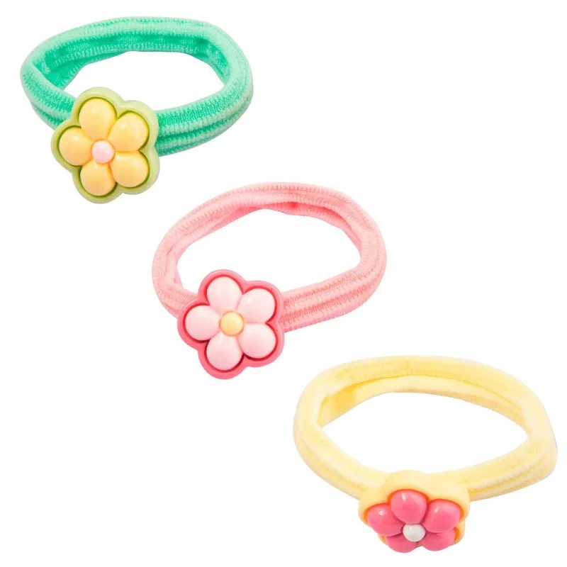 Jogo De Elásticos P/ Cabelo 5cm 3 Peças em Poliéster Moment