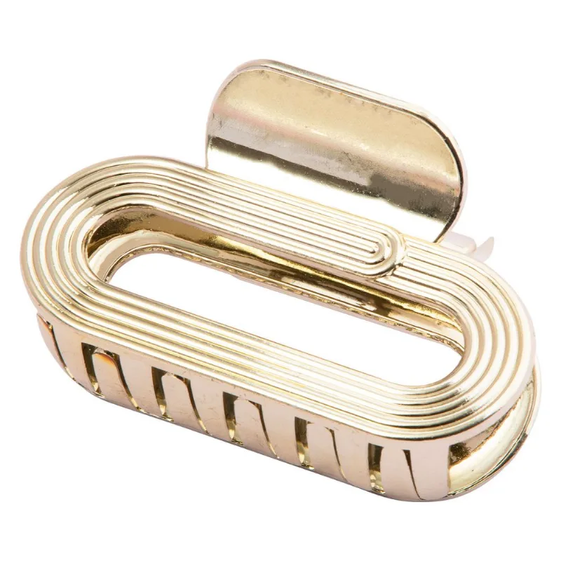 Prendedor de Cabelo 9cm em Plástico Moment-Dourado