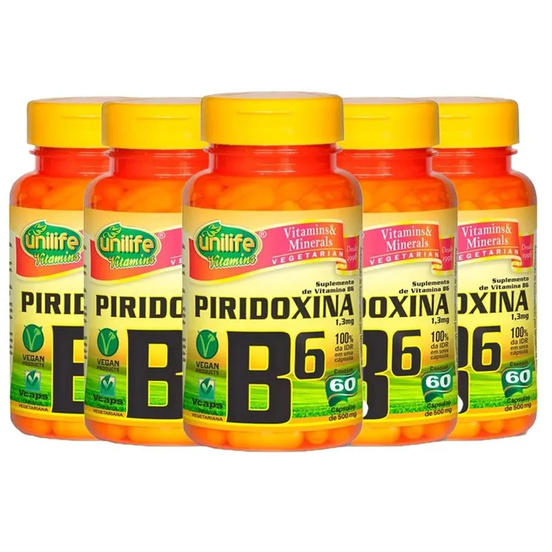 Vitamina B7 (Biotina) - 5x 60 Cápsulas - Unilife