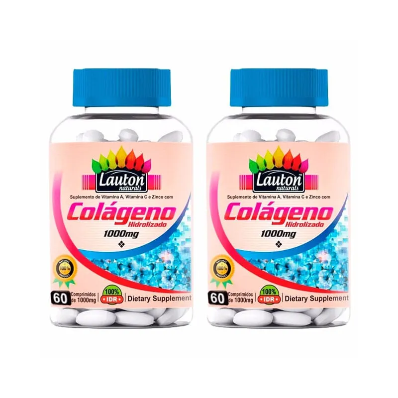Colágeno Hidrolisado 1000mg - 2x 60 Comprimidos - Lauton