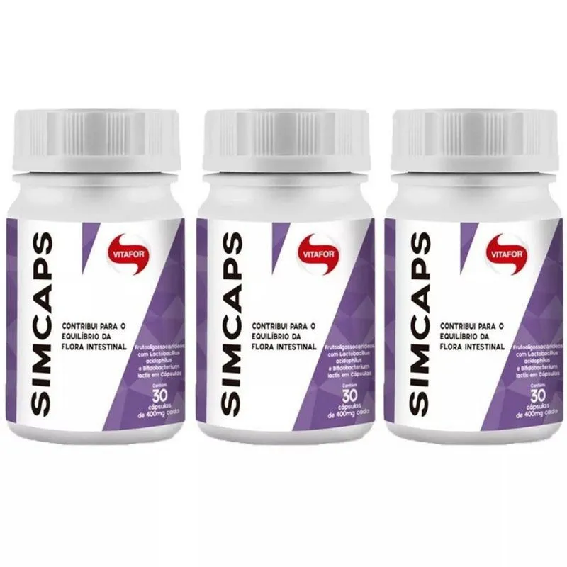 Simcaps - 3x 30 cápsulas - Vitafor