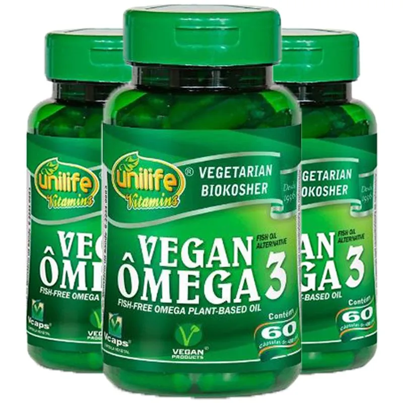 Ômega 3 Vegano 3x60 Cápsulas Unilife