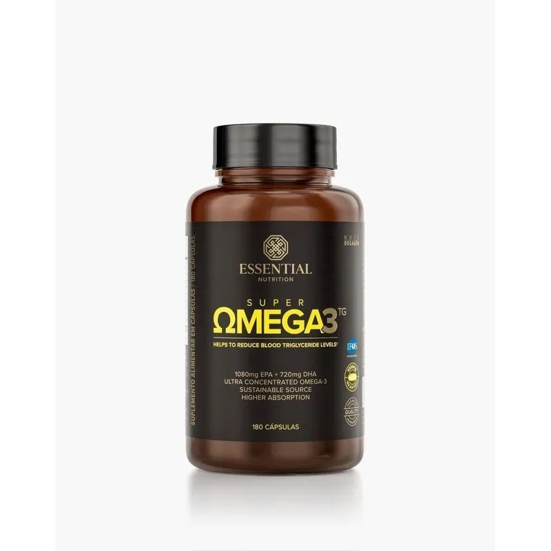 Super Ômega-3 Tg 180 Cápsulas Essential Nutrition