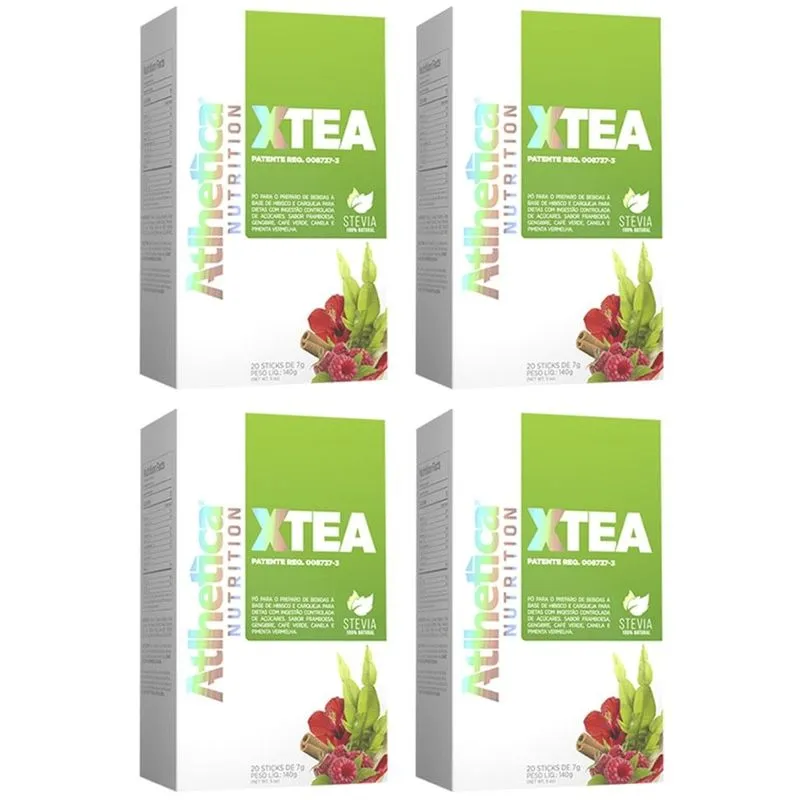 Xtea 4 unidades de 20 Sticks de 7 gramas Atlhetica Xtea 4 unidades de 20 Sticks de 7 gramas Atlhetica