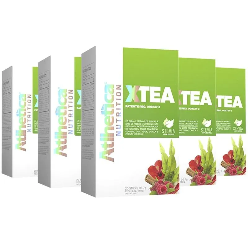 Xtea 5 unidades de 20 Sticks de 7 gramas Atlhetica Xtea 5 unidades de 20 Sticks de 7 gramas Atlhetica