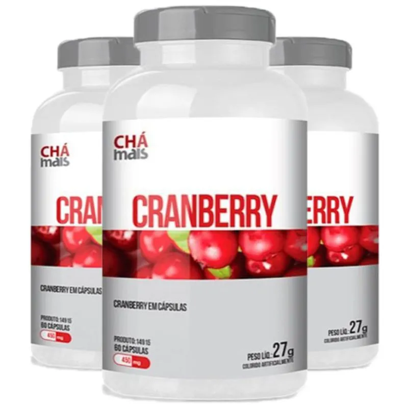 Cranberry 3 unidades de 60 Cápsulas Clinic Mais