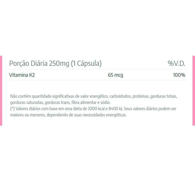 Vitamina K2 Mk-7 Menaquinona - 5X De 30 Cápsulas - Katiguá