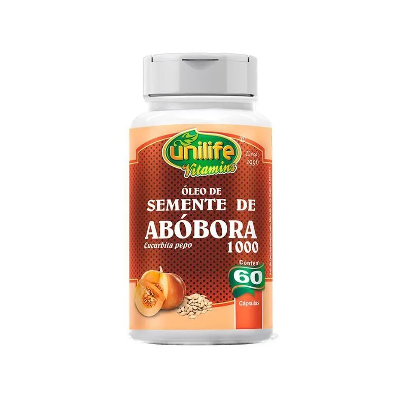 Óleo De Semente De Abóbora - 60 Cápsulas - Unilife