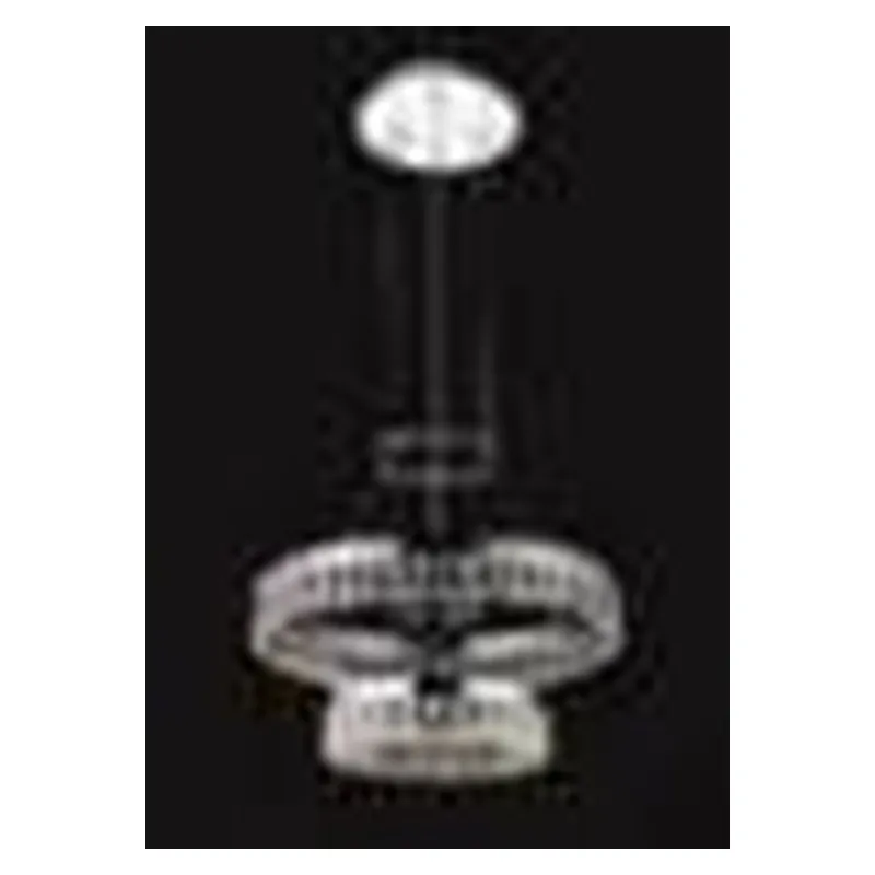 Pendente LED de Cristal e Metal Cromado 35W 3000K Bivolt 30x50cm - Sindora DCD00303