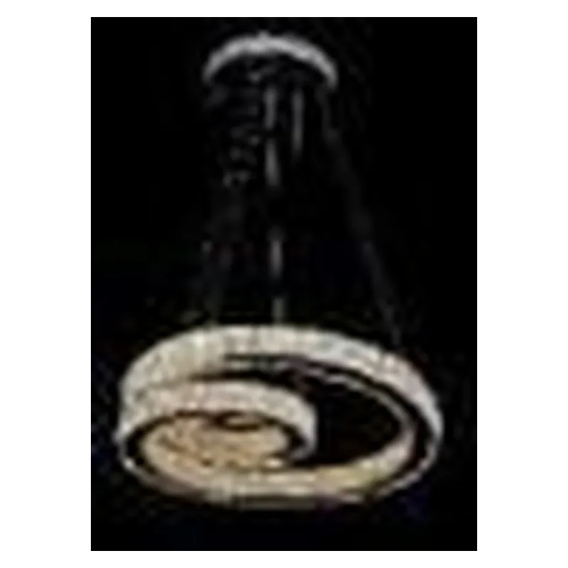 Pendente LED de Cristal e Metal Cromado 72W 3 Temperaturas (3000K/4000K/6000K) Bivolt 50cm - Sindora DCD00107