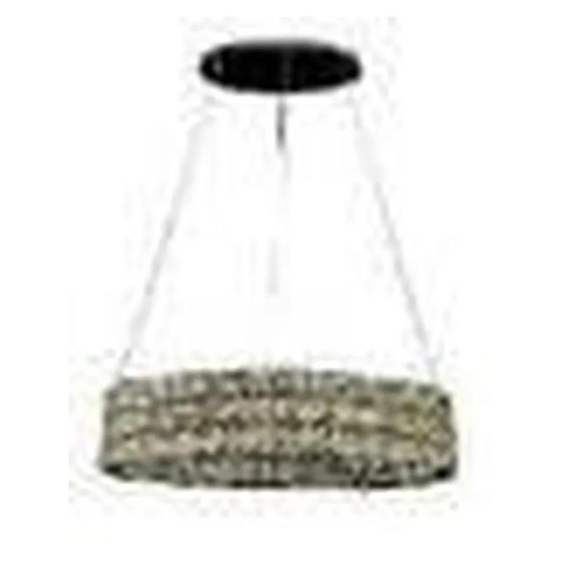 Pendente Oval LED de Cristal e Metal 120W 2 Temperaturas (3000K/6000K) Bivolt 70x30cm - Sindora DCD00160