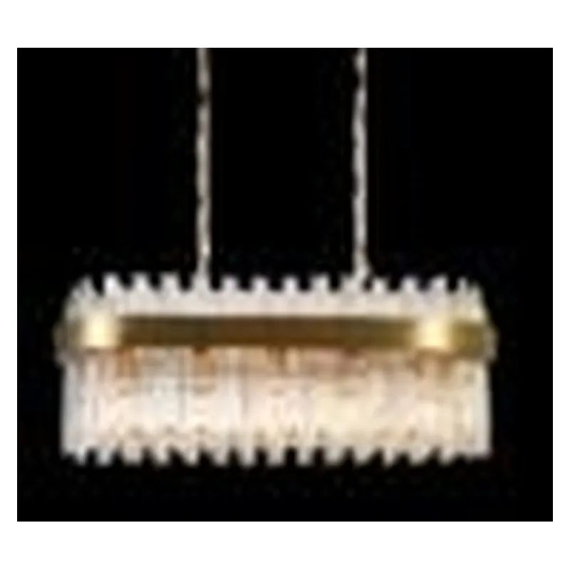 Lustre de Cristal e Inox Bronze 15 Lâmpadas E14 90x30x33cm - Sindora DCD00218