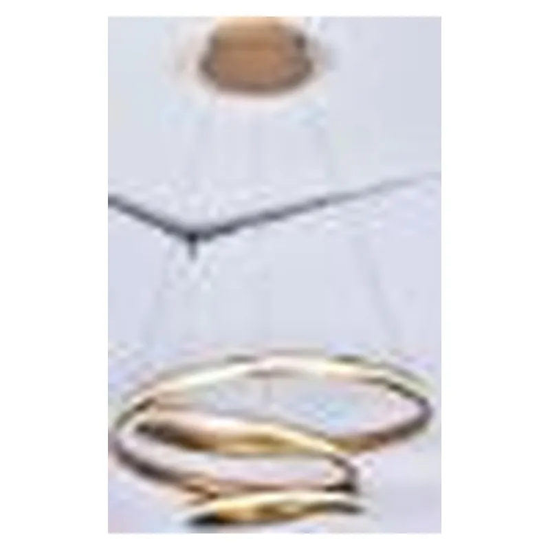Pendente LED de Metal Dourado e Silicone 56W 3000K Bivolt 50x50x27cm - Sindora DCD015034