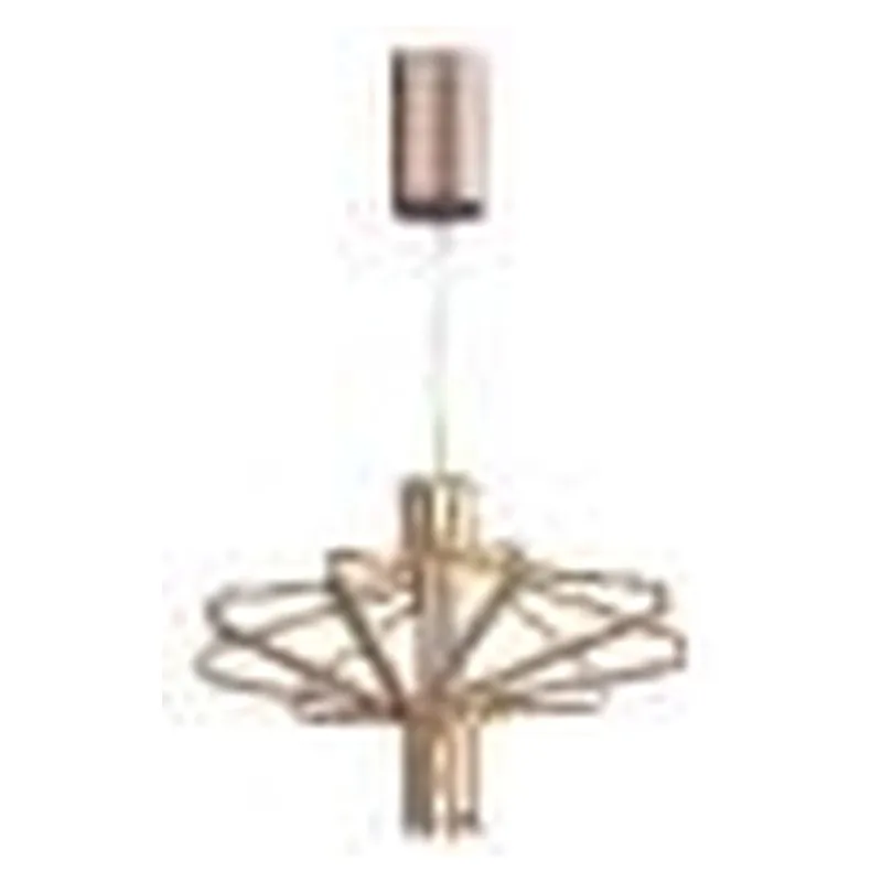 Pendente LED de Metal Dourado e Acrílico 102W 3000K Bivolt 61cm - Sindora DCD01171