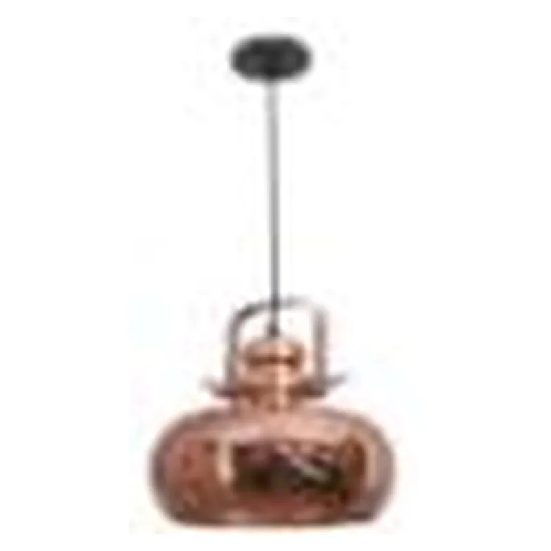 Pendente de Vidro Bronze e Metal Soquete E27 25x34cm - Sindora DCD02006