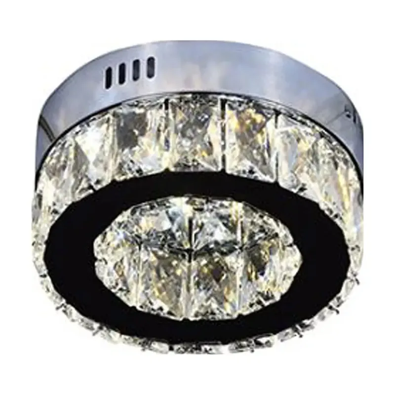 Plafon Ø20CM 6W 6000K 600LM BIVOLT INOX CROMADO+CRISTAL CX:25x25x13CM 1,9KG Sindora DCX00720