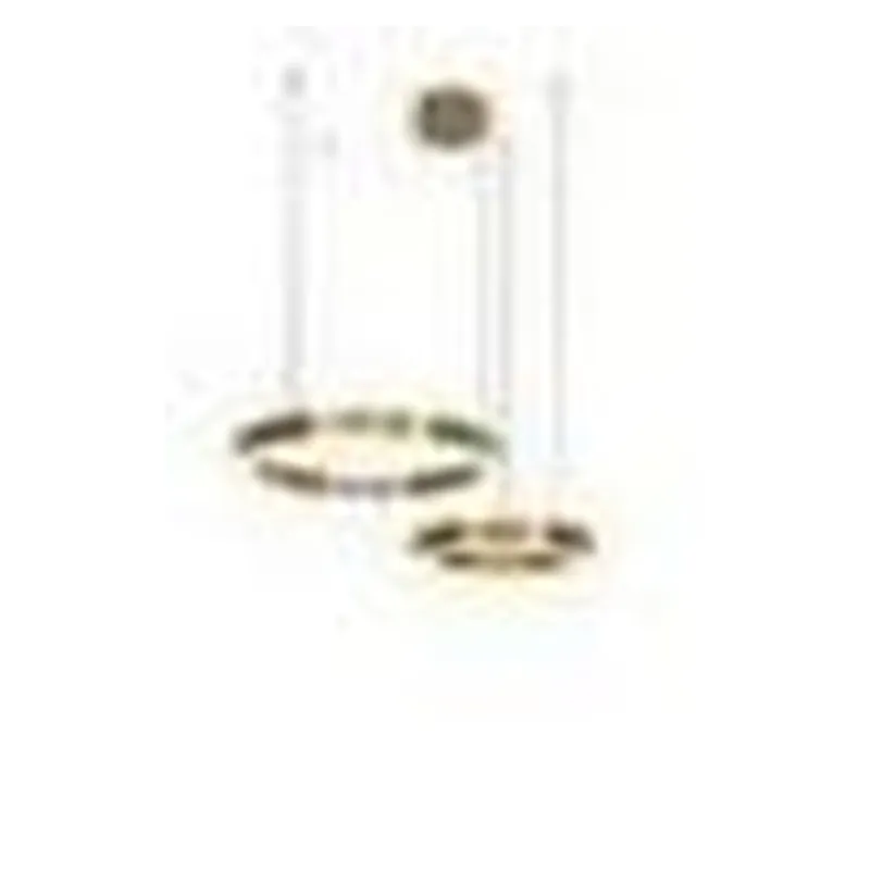 Pendente de Inox Dourado 27W 3500K Bivolt 40x60cm - Sindora DCD01230