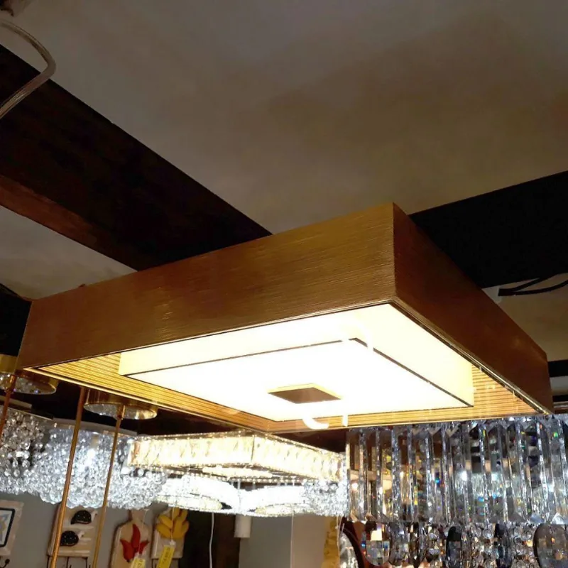 Dinamica Plafon Dcx015065 Led 24w 3000k Dourado 44x44
