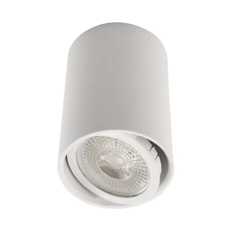 Spot Sobrepor Redondo 8,7cm abs Branco p/ PAR20 E27 SZ292S Megalux ST3036
