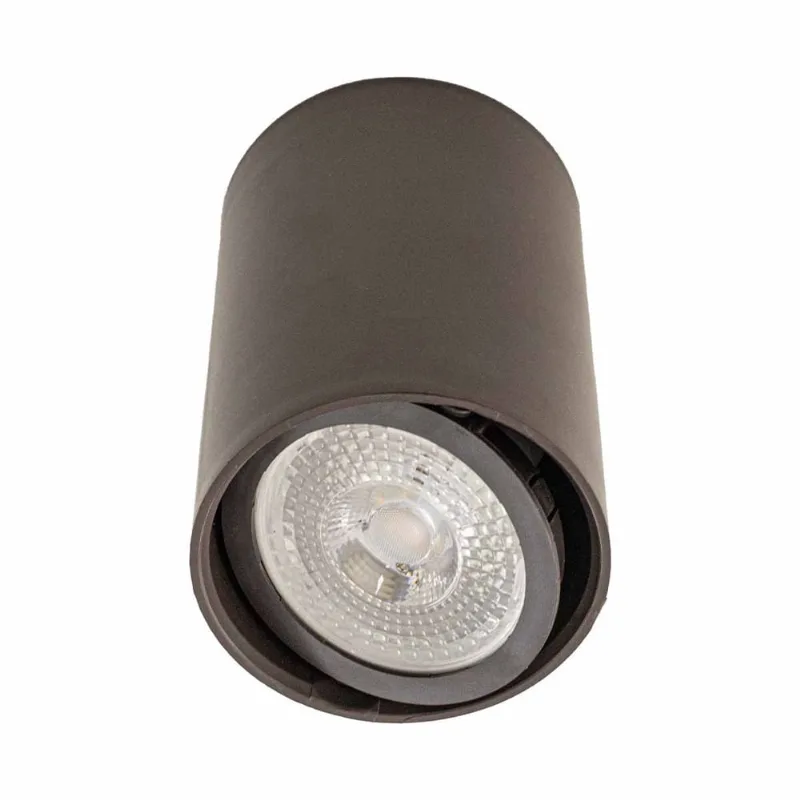 Spot Sobrepor Redondo 8,7cm abs Marrom p/ PAR20 E27 SZ292S Megalux ST3036