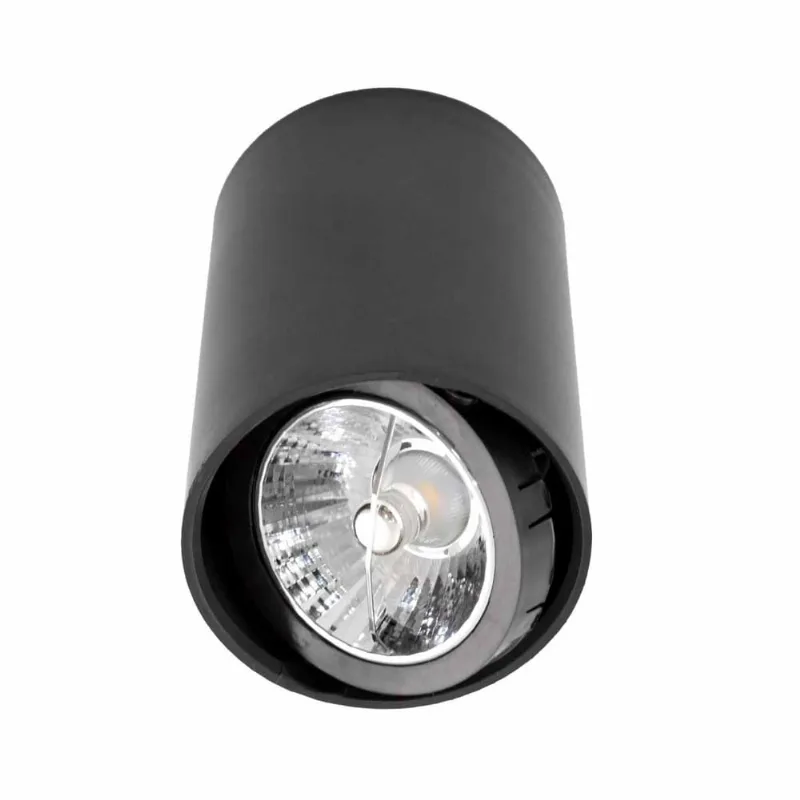 Spot Sobrepor Redondo 8,7cm abs Preto p/ AR70 GU10 SZ293S Megalux ST3034