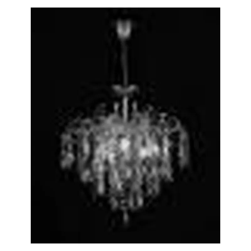 Pendente de Cristal e Metal Cromado 5 Lâmpadas E14 45x50cm - Sindora DCD00428