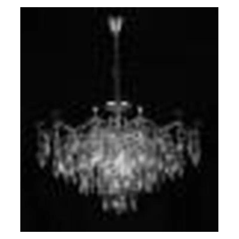 Pendente de Cristal e Metal Cromado 9 Lâmpadas E14 78x52cm - Sindora DCD00430