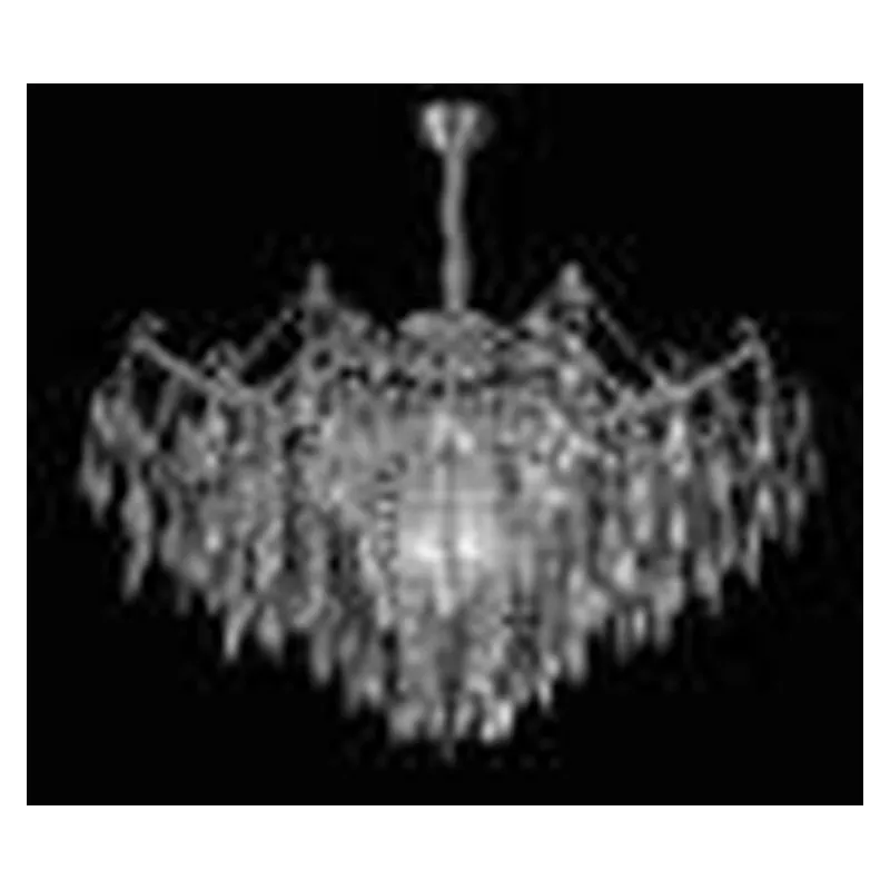 Lustre de Cristal e Metal Cromado 12 Lâmpadas E14 95x60cm - Sindora DCD00431