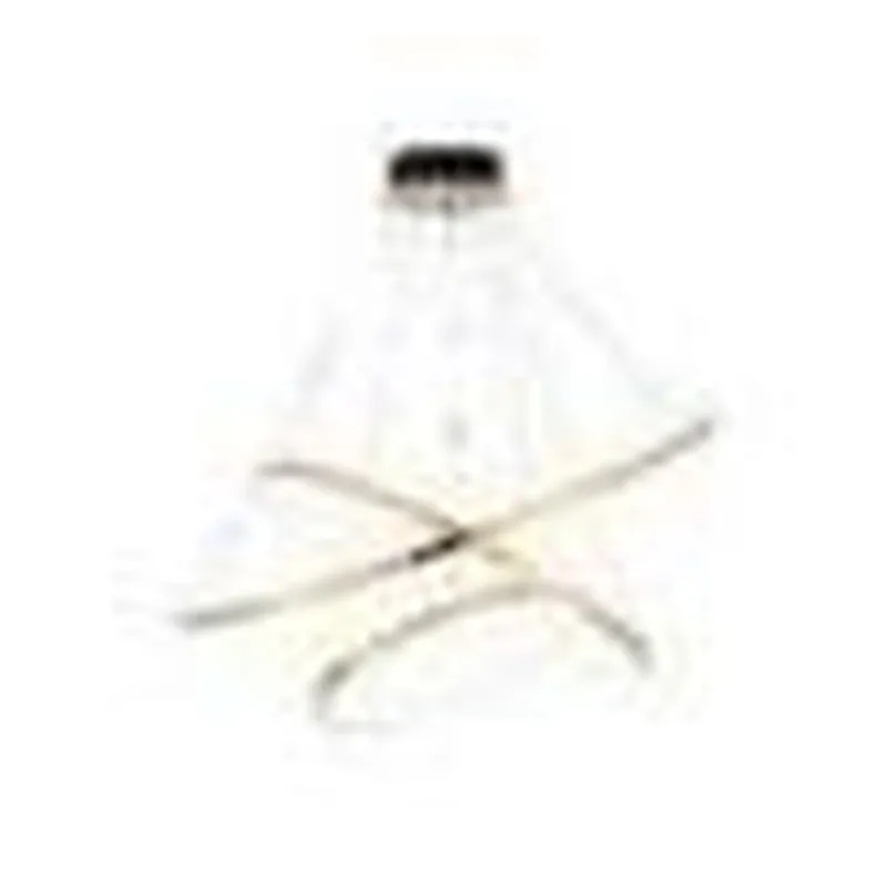 Pendente LED de Inox Champagne e Silicone 55W 3000K Bivolt 40x60x80cm - Sindora DCD01254