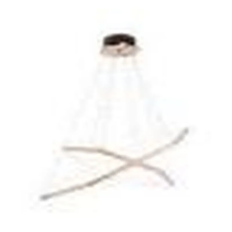 Pendente Hexagonal LED de Inox Rosé e Silicone 43W 3000K Bivolt 51x71cm - Sindora DCD01259