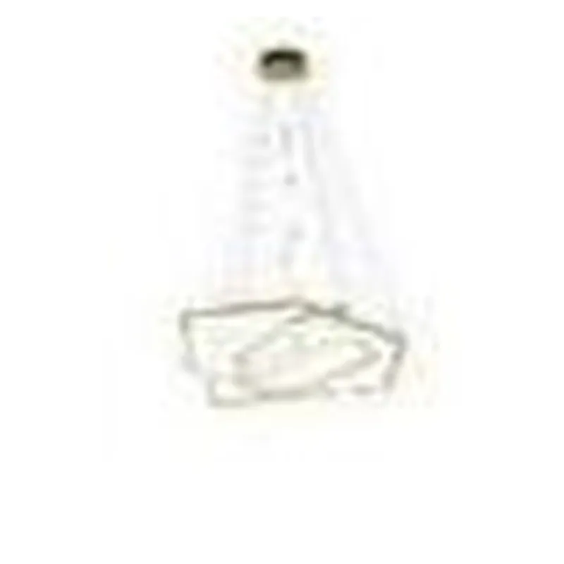 Pendente Hexagonal LED de Inox Champagne e Silicone 68W 3000K Bivolt 51x71x91cm - Sindora DCD01260