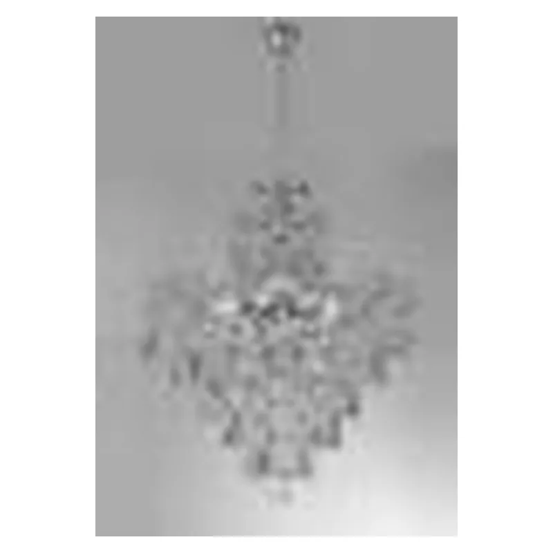 Pendente de Cristal e Metal Cromado 5 Lâmpadas E14 60W 50x50cm - Sindora DCD00468