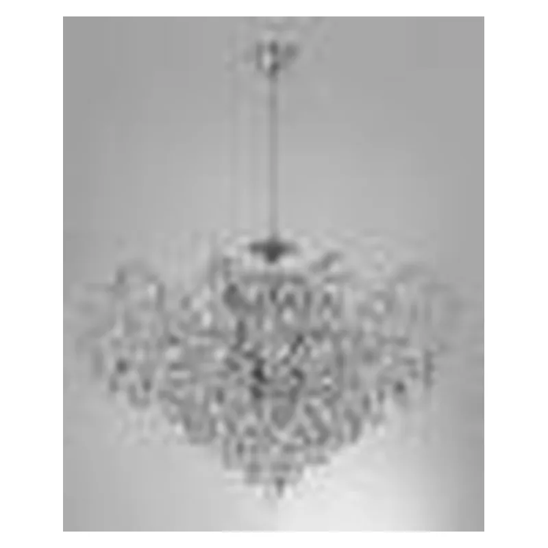 Lustre de Cristal e Metal Cromado 12 Lâmpadas E14 60W 100x100cm - Sindora DCD00471