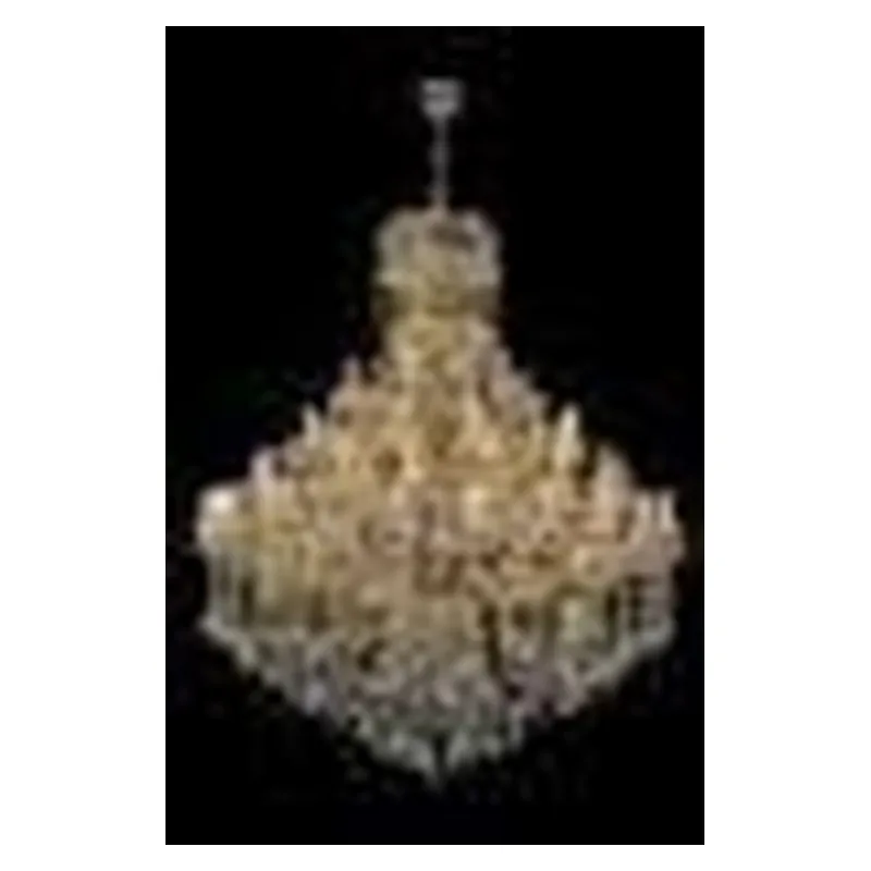 Lustre de Cristal e Metal Dourado 66 Lâmpadas E14 160x180cm - Sindora DCD00825