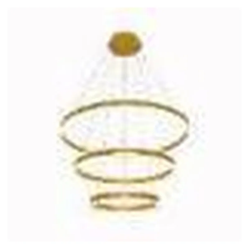 Lustre LED de Alumínio Dourado e Acrílico Luz Direta e Indireta 226W 3000K Bivolt 40x60x80cm - Sindora DCD03004